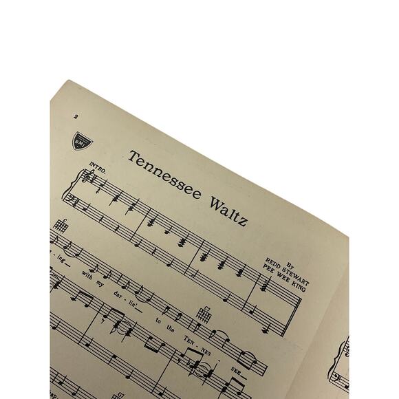 Tennessee Waltz Sheet Music Patti Page Redd Stewart Pee Wee King - Picture 3 of 5